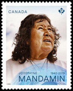 Josephine Mandamin - WA Canada Postage Stamp | Indigenous Leaders