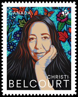 Christi Belcourt - Quarterly Pack Die Cut Canada Postage Stamp | Indigenous Leaders