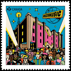 MuchMusic - Quarterly Pack Die Cut Canada Postage Stamp | MuchMusic - MusiquePlus