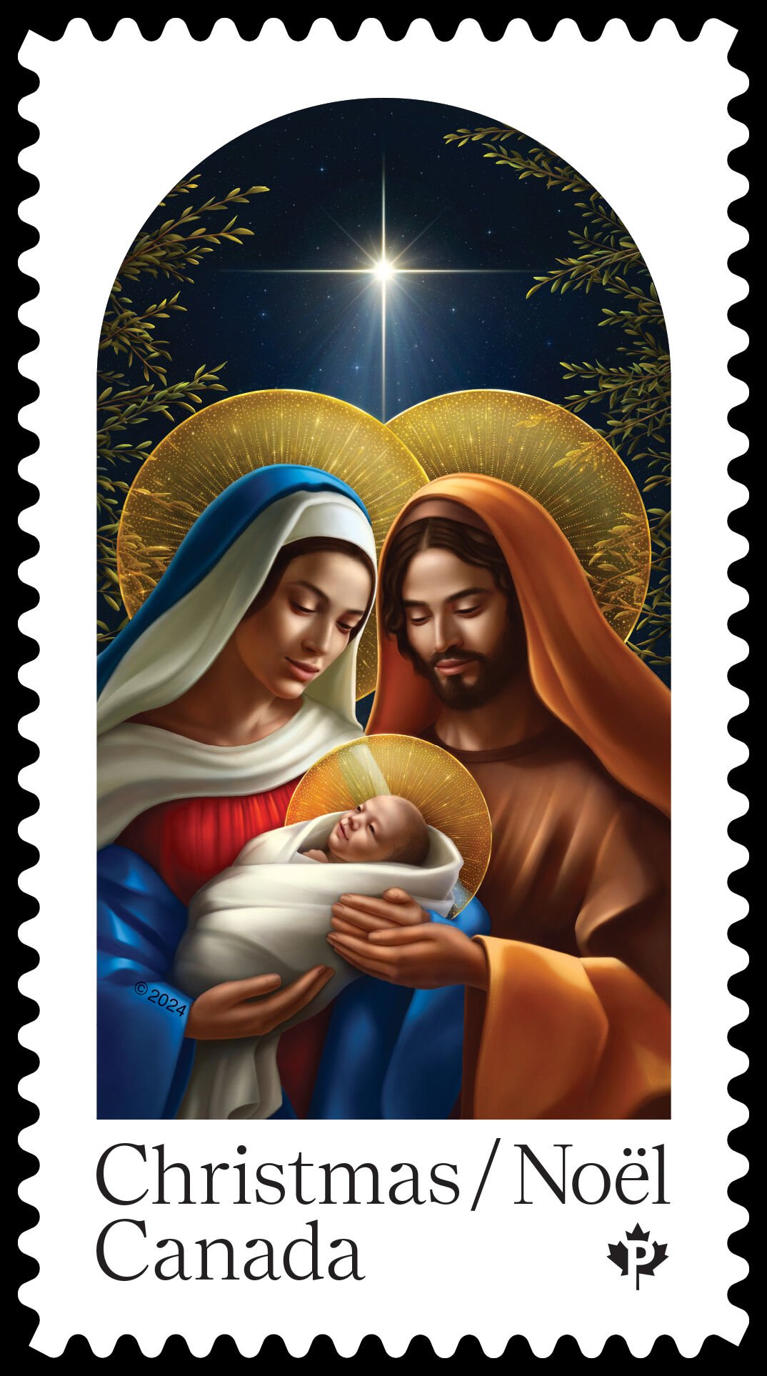 Holy Family - Quarterly Pack Die Cut - Canada Postage Stamp