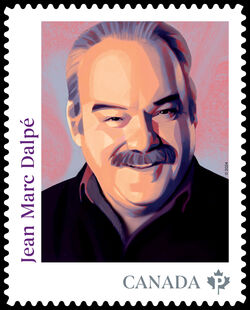 Jean Marc Dalpe - Quarterly Pack Die Cut Canada Postage Stamp | French-Canadian Authors