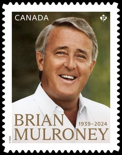 Brian Mulroney - Quarterly Pack Die Cut Canada Postage Stamp