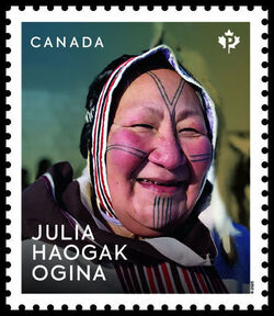 Julia Haogak Ogina - WA Canada Postage Stamp | Indigenous Leaders