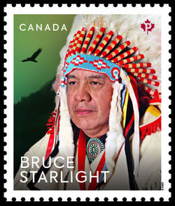 Bruce Starlight - WA Canada Postage Stamp | Indigenous Leaders
