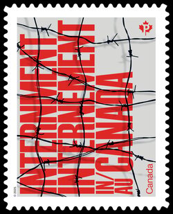 Internment - Quarterly Pack Die Cut Canada Postage Stamp