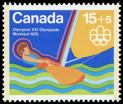 Sailing -  Canada Postage Stamp | 1976 Olympic Games, Water Sports