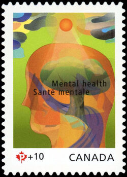 Mental Health - Quarterly Pack Die Cut Canada Postage Stamp