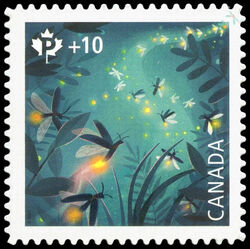 Fireflies - Canada Post Community Foundation - Quarterly Pack Die Cut Canada Postage Stamp