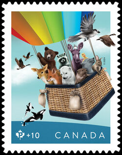 Canada Post Community Foundation - Quarterly Pack Die Cut Canada Postage Stamp