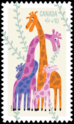 Canada Post Community Foundation - Quarterly Pack Die Cut Canada Postage Stamp