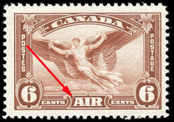Daedalus in Flight, Air - Line to Left of AIR Canada Postage Stamp
