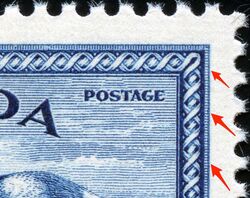 Canada Geese Near Sudbury, Ontario, Air - OHMS Overprint - Double Right Frameline Canada Postage Stamp