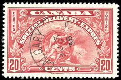 Allegory of Progress, Special Delivery - Dot in Right 2 Canada Postage Stamp