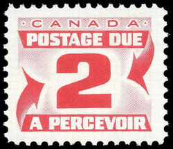Centennial Postage Due - Number 2 - First Issue - Very DF Canada Postage Stamp | Postage Due
