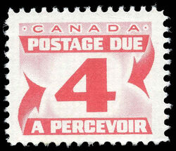 Centennial Postage Due - Number 4 - First Issue - Very DF Canada Postage Stamp | Postage Due