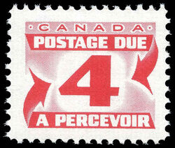 Centennial Postage Due - Number 4 - Second Issue Canada Postage Stamp | Postage Due