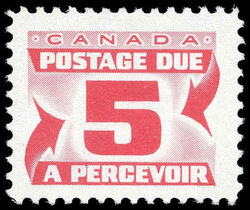 Centennial Postage Due - Number 5 - Second Issue Canada Postage Stamp | Postage Due