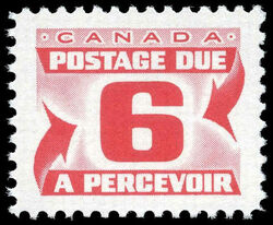 Centennial Postage Due - Number 6 - Third Issue - LF Canada Postage Stamp | Postage Due