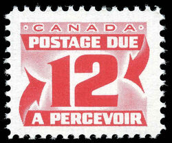 Centennial Postage Due - Number 12 - Fourth Issue Canada Postage Stamp | Postage Due