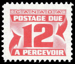 Centennial Postage Due - Number 12 - Third Issue - LF Canada Postage Stamp | Postage Due