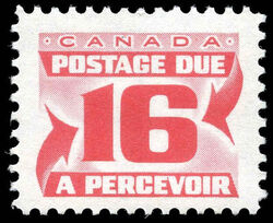 Centennial Postage Due - Number 16 - Third Issue - LF Canada Postage Stamp | Postage Due