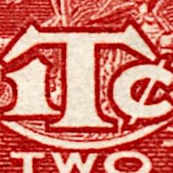 King George V - Carmine - War Tax - 1Tc - Die II Canada Postage Stamp