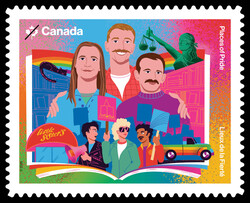 Little Sister’s Book and Art Emporium Canada Postage Stamp | Places of Pride