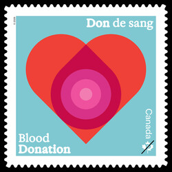 Blood Donation Canada Postage Stamp